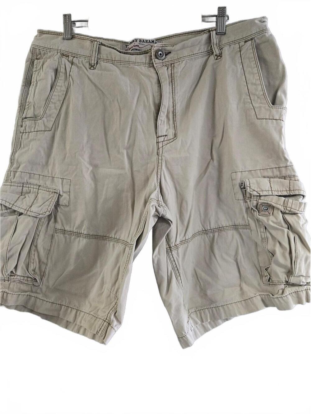 Tommy Bahama Denim Men's Cargo Shorts Size 38 Khaki Cotton